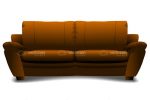 Brown 2 Seat Sofa